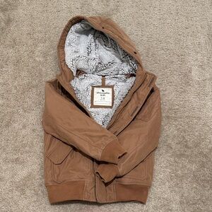 Abercrombie & Fitch Brown Jacketwith Sherpa Lining, Boys size 7/8